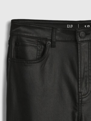 NWT Gap teens sky high skinny black jeans size 20