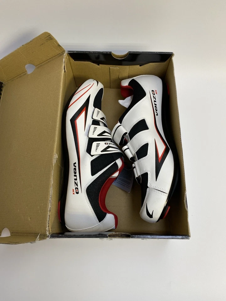 NUEVO EN CAJA Zapatos de Bicicleta Venzo Mk Pro Para Hombre Talla 13 Blanco Foto 2 de 4