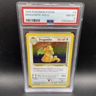 1999 Pokemon Fossil Dragonite 4/62 Holo PSA 8 Near Mint - Mint