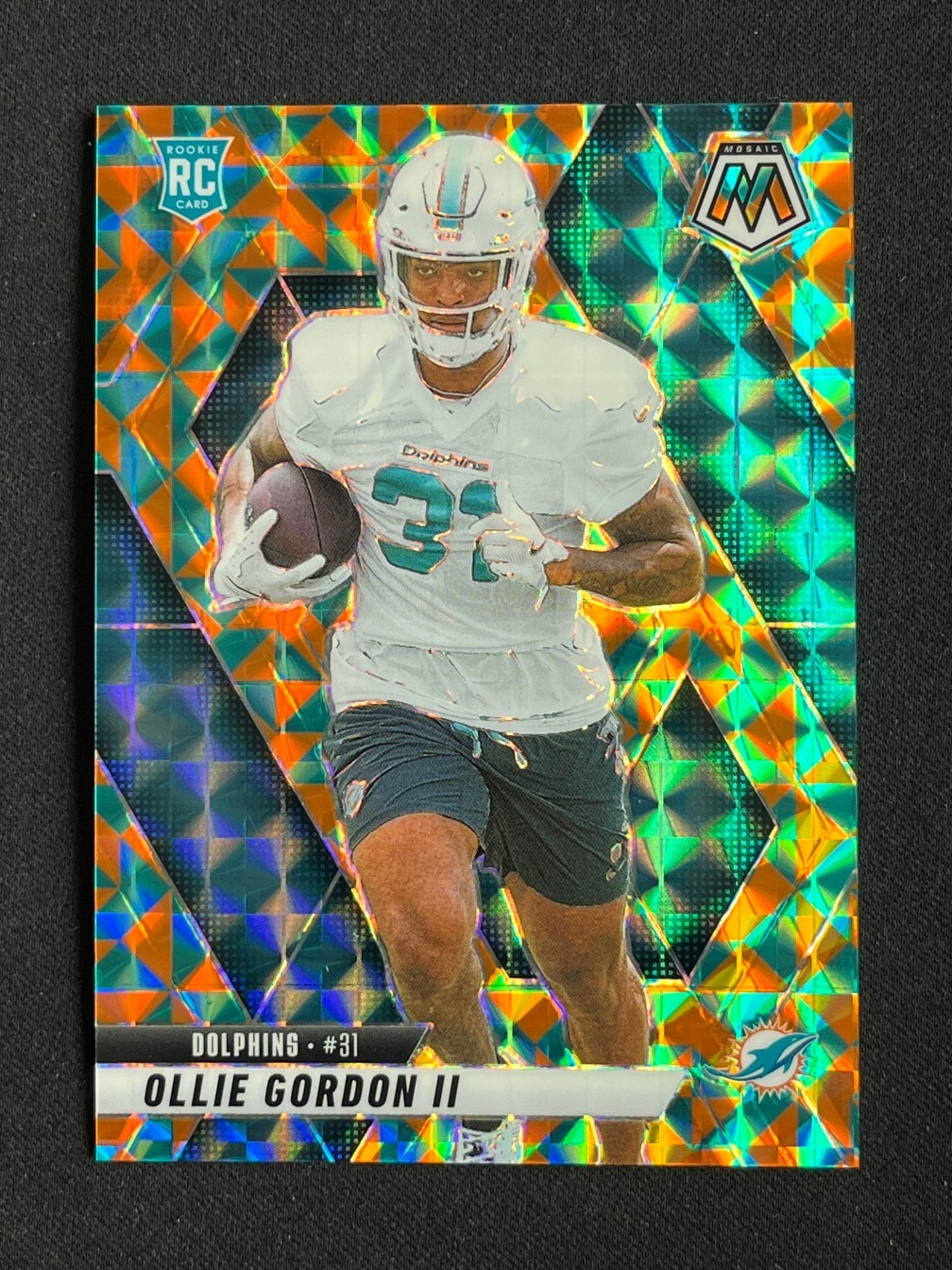 Ollie Gordon II 2025 Panini Mosaic Football Tessellation Prizm 10/15 RC #310