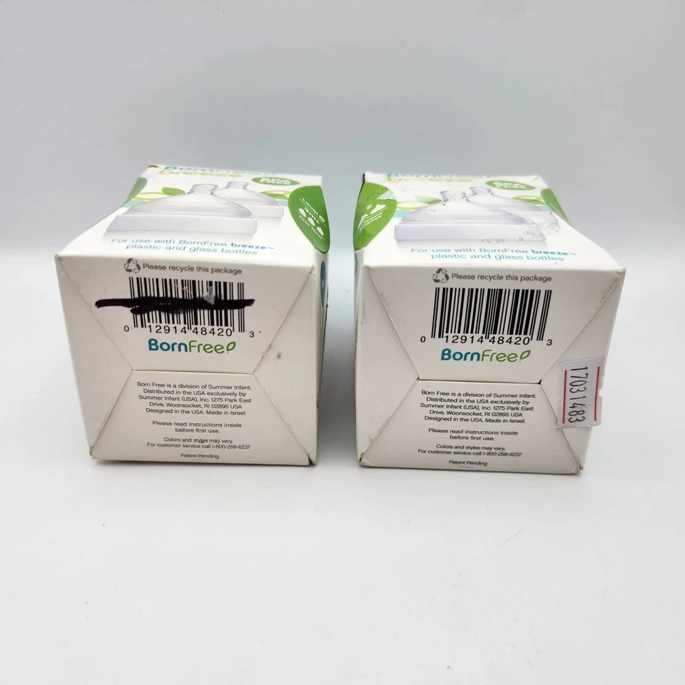 Born Free Breeze 2 Paquetes Lote de 2 Pezones Silicona Nivel 3 3M+ Flujo Rápido NUEVO Foto 4 de 4