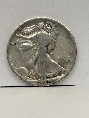 Photo of a 1919-D Walking Liberty Half Dollar from an eBay listing that sold on Jul 18, 2026