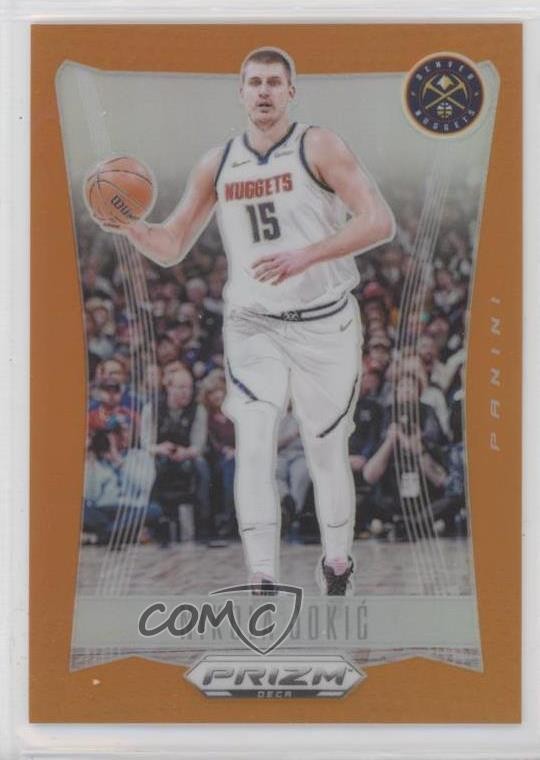 2023-24 Panini Prizm Deca Orange Prizm 23/49 Nikola Jokic #35 0xh3