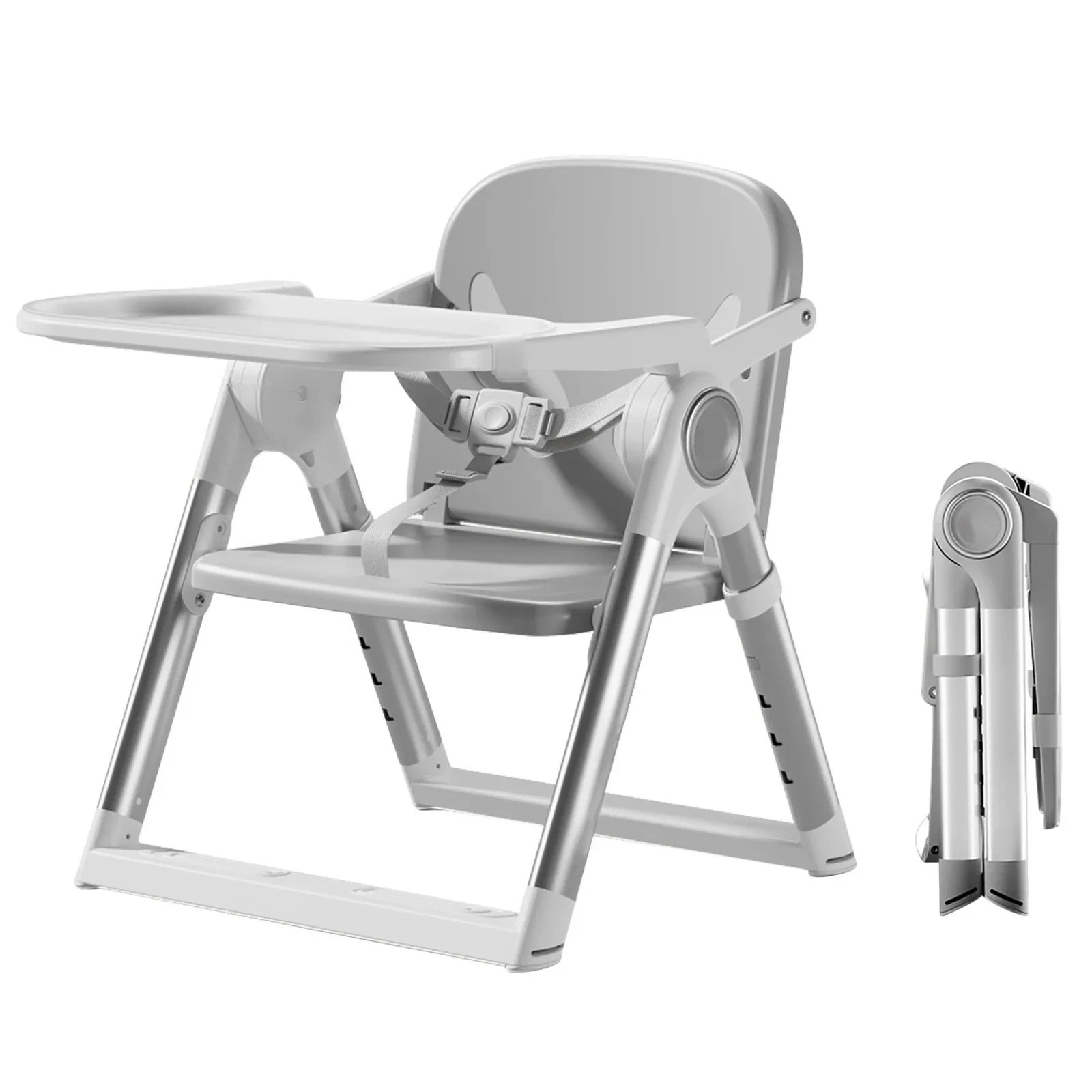 Baby Folding Booster Seat Portable Toddler High Chair Feeding Seat Kids