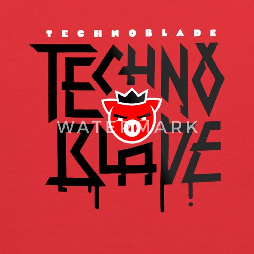 Technoblade Logo Kids' Hoodie - Picture 2 of 13