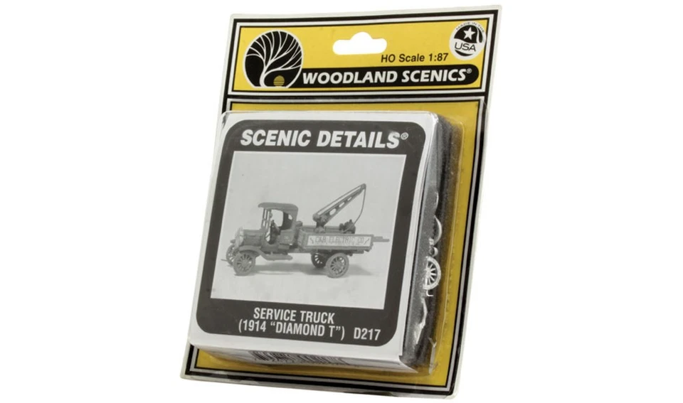 Camion De Service H0 1:87 (1914 Diamond T) En Métal Blanc Kit D217 - Photo 3/3