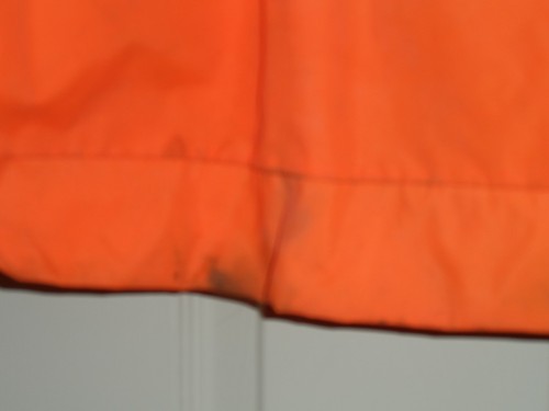 STREAM & FIELD orange hunting vest large with game bag GC - Picture 3 of 5