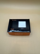 Vijim Vl81 LED Video Light Camera Light 3200-5600k 850lm 6.5w Never Used Bright