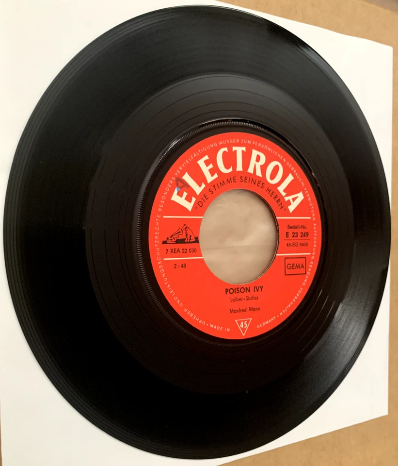Manfred Mann: You gave me somebody to love/Poison Ivy, Electrola 1966 - Bild 4 von 4
