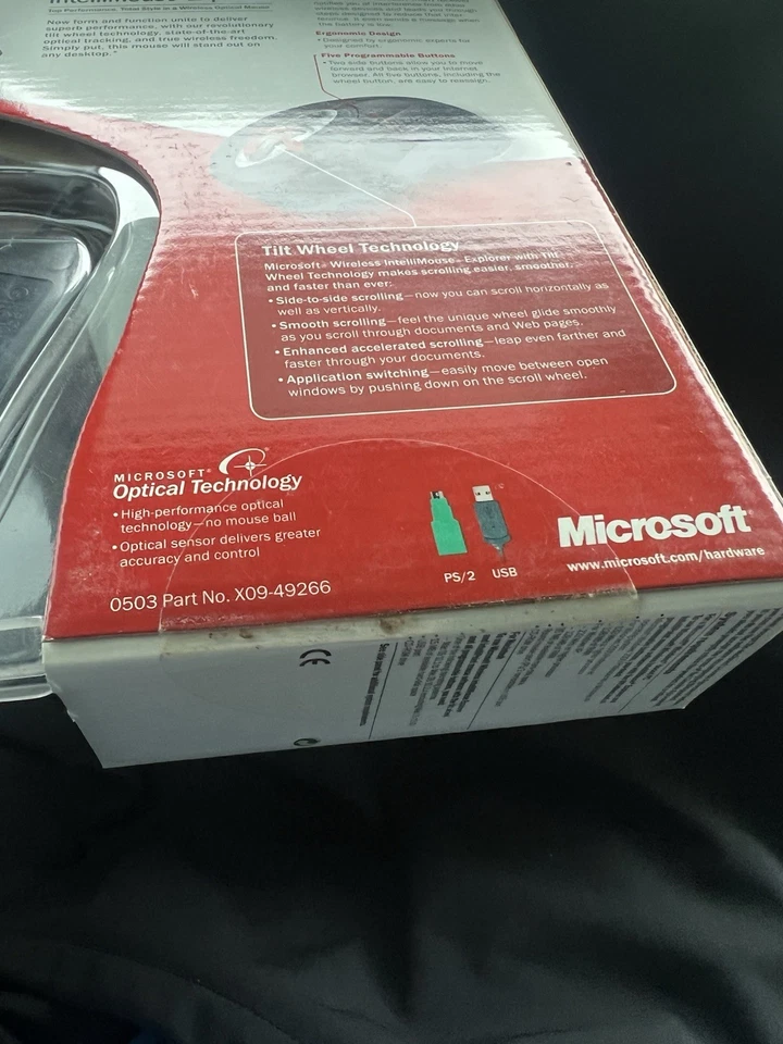 Microsoft Wireless IntelliMouse Explorer Tilt Wheel M03-00045 Mouse Sealed New - Image 3 of 4