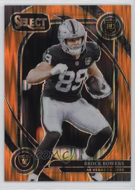 2024 Select Club Level Orange Shock Prizm /399 Brock Bowers #222 Rookie RC 1i3j