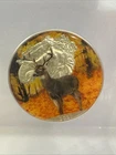 2021 American Eagle Colorized Buck Painted 1 oz .999 Fine Silver Coin RARE!!
