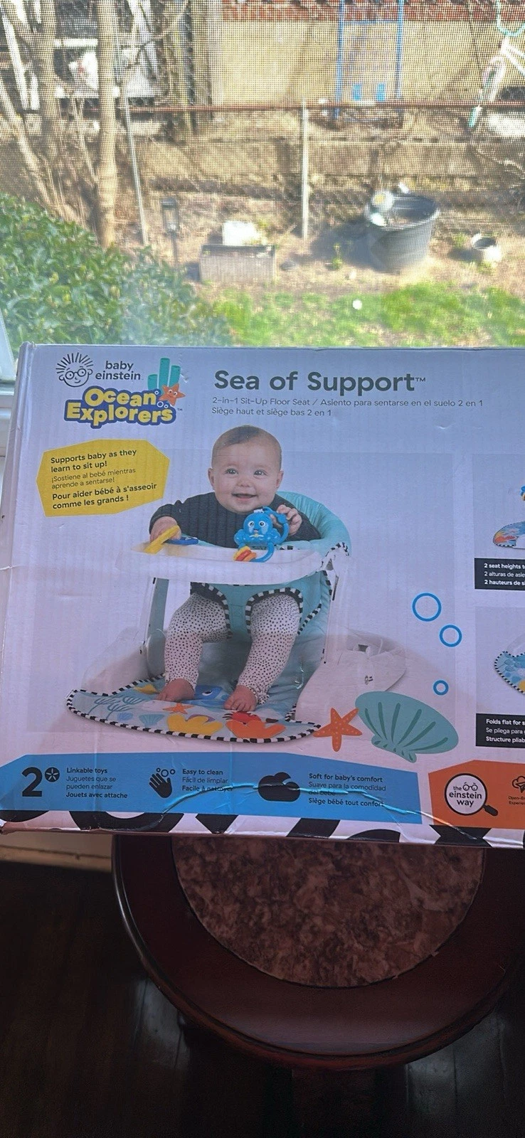Baby Einstein Sea of Support 2-in-1 Sit-Up Floor Seat, Ages 4 Months and Up