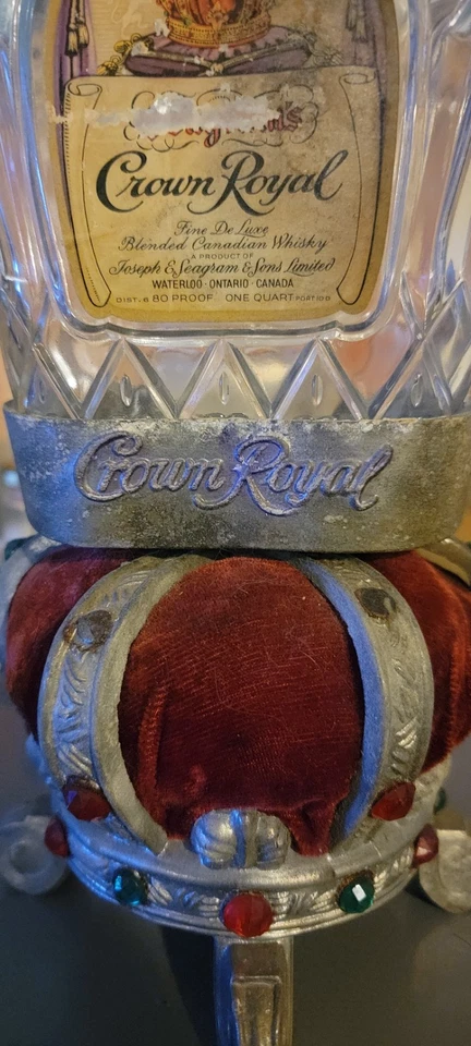 Vintage 1960 Crown Royal Bottle Display With 1960 Bottle!!! 🔥 - Image 4 of 4