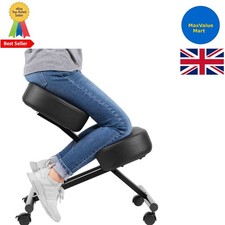 Sleek Ergonomic Kneeling Chair - Easy Mobility & Stylish Support for Workspaces