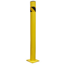 Sealey Safety Bollard With 200mm Square Base Plate 1200mm Yellow BOL1200