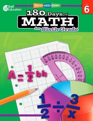 180 Days : Math for Sixth Grade: Practice, Assess, Diagnose - paperback Sm...