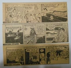 (26) "Brenda Starr" Dailies by Dale Messick from 10/1955 Size: 2.5 x 8 inches