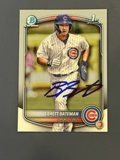 Brett Bateman Autographed Bowman Chrome 2025 Auto