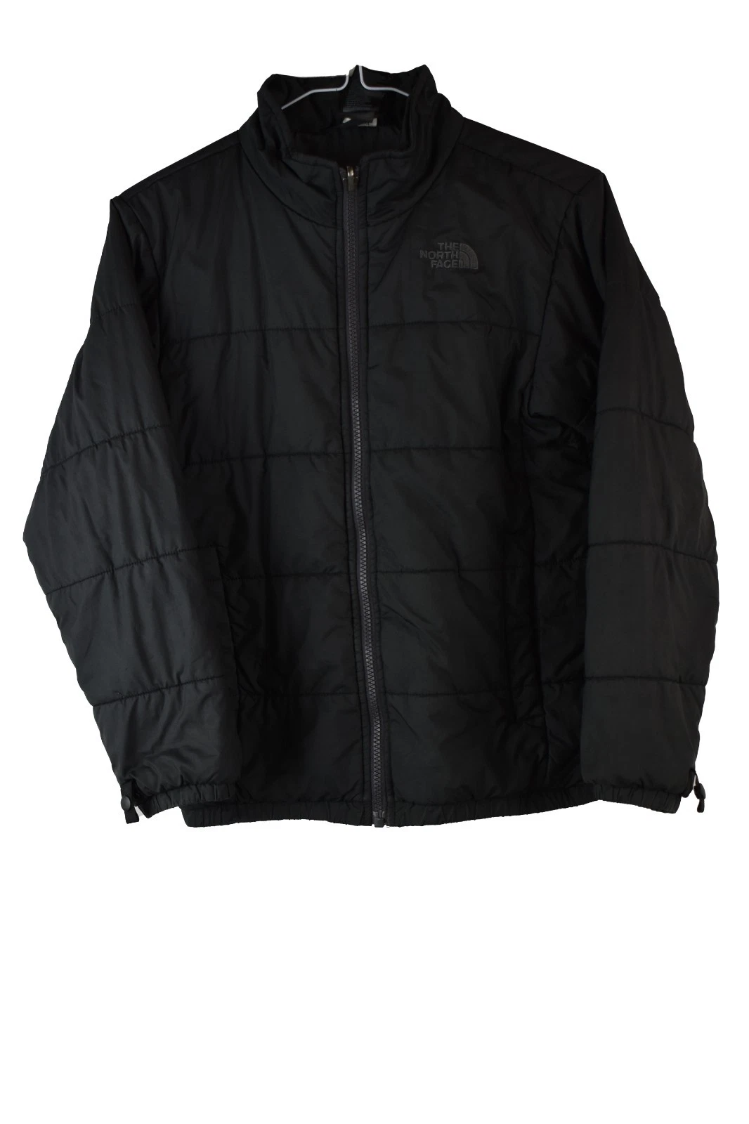 The North Face Boys Black Zip Padded Jacket Size M Youth Kids Outdoors Warm
