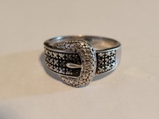 Vintage Sterling Silver, 0.925, Ring, sz 8.5, Belt