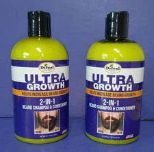 Difeel Ultra Growth 2-in-1 Beard Shampoo & Conditioner 12 oz ( 2 Pack )