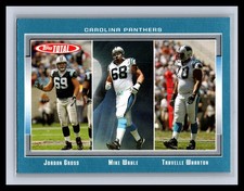 2006 Topps Total #205 Mike Wahle / Jordan Gross / Travelle Wharton Blue Panthers