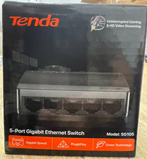 Tenda 5-Port Gigabit Ethernet Switch - Model SG105 - Black