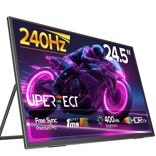 24,5 Zoll 240Hz Tragbarer Monitor 1920x1080 Gaming Bildschirm HDMI Typ-C