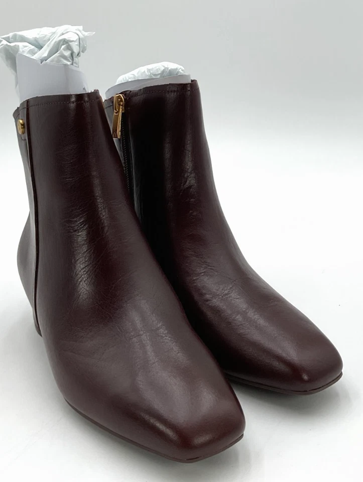 Naturalizer Raffee 女式 5 码红色皮靴 全新带盒 — 第 3/4 张图片