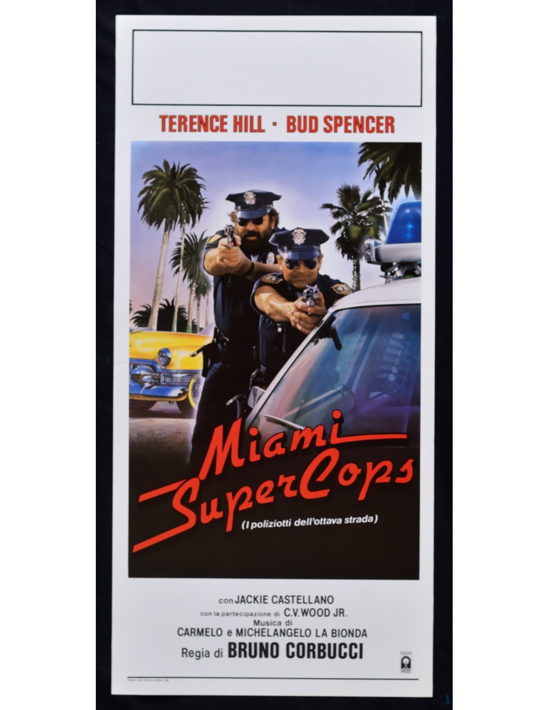 Locandina originale film Miami Supercops (1985) - Regia di Bruno Corbucci