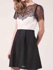 Sandro Two-Tone Lace Dress 1 New
