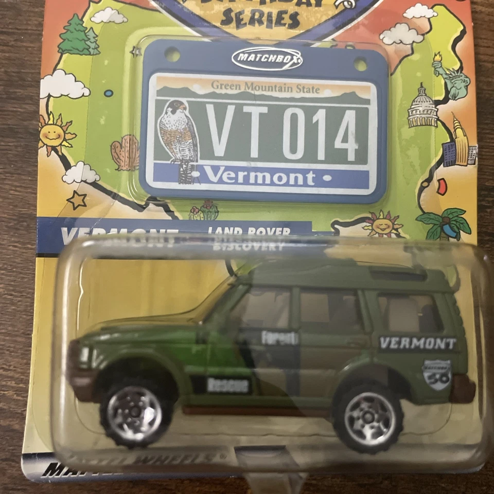 Matchbox Across America 50th Birthday Series Vermont Land Rover Discovery Novo - Imagem 2 de 4
