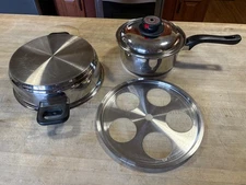 4 pcs Maxam World's Finest 7-Ply 304 Surgical Stainless Steel Cookware