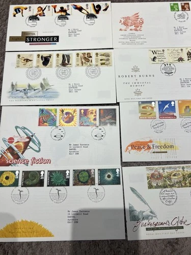 GB First Day Covers 12 Covers 1990-1999 N81