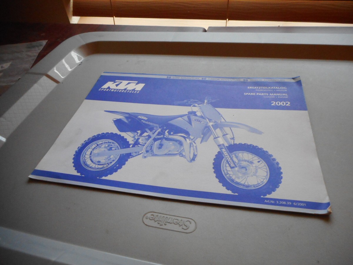 NOS KTM 50 Mini Adventure 2002 OEM Genuine Spare Parts Manual