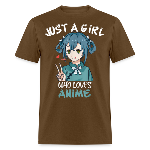 Just a Girl Who Loves Anime shirt Best Gift Cute Beautiful Anime Lovers T-Shirt - Picture 21 of 91