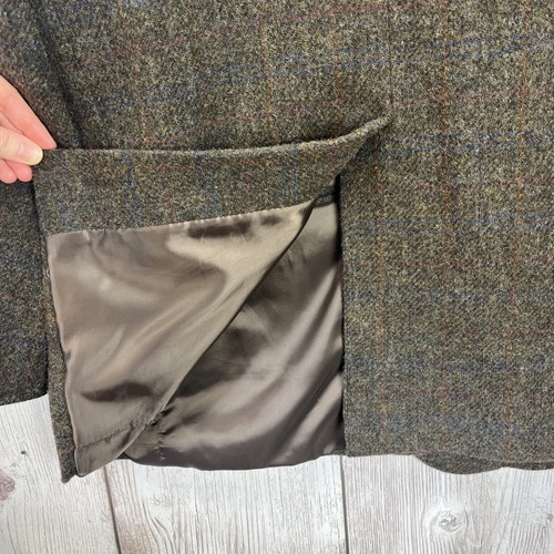 La Crosse Sport Coat Blazer Men's 48R Plaid Wool Single Vented Good Condition - Picture 18 of 19