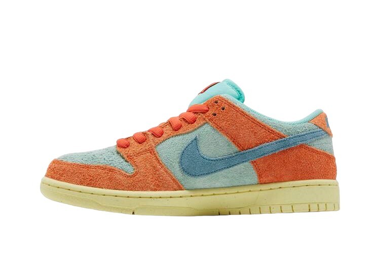 NIKE / DUNK LOW PRO PREMIUM/29.5cm/ORN/スウェード Nike SB Dunk Low Pro PRM Orange Emerald Rise Mens Shoes Size 8