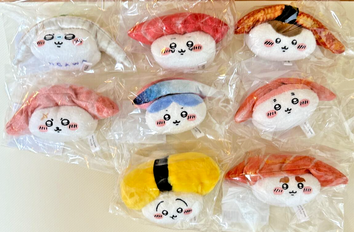 Chiikawa Sushi Plush I got sushi Mascot Toy Doll Complete Set 11