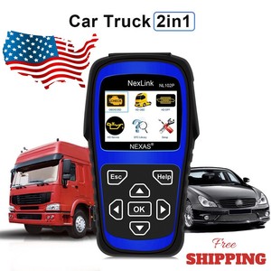 Nexas NL102P Heavy Duty Trucks OBD2 Scanner DPF Regenerate Oil Light