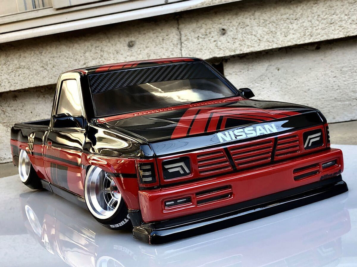 Tetsujin RC 1/10 Body NISSAN DATSUN D21 Pickup Truck -CLEAR Tetsujin RC 1/10 Body NISSAN DATSUN D21 Pickup Truck -CLEAR