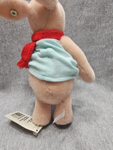 STEIFF Mohair 667367 Winnie the Pooh PIGLET Knopf Im Ohr Rare 8" - Picture 11 of 16