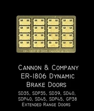 New  Cannon & Company ER-1806 HO Extended Range Doors - 40 series ~ $5 Offer