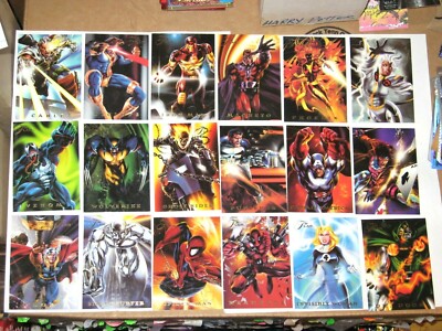 1994 FLAIR MARVEL ANNUAL POWERBLAST INSERT 18 CARD SET SPIDER-MAN AVENGERS VENOM