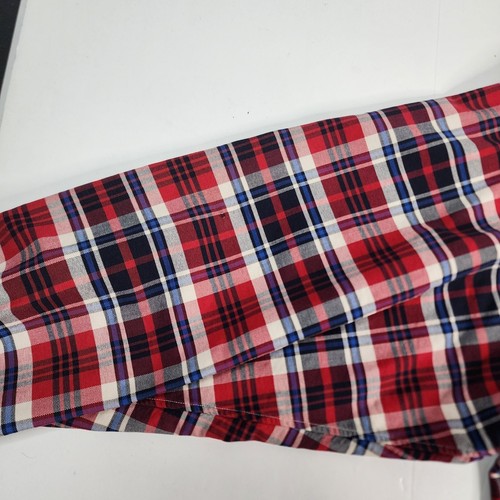 Ralph Lauren Big Shirt Red Plaid Oxford Button Shirt Medium M Cotton Pocket - Picture 6 of 9