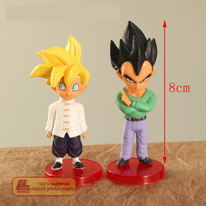 Venda 6pcs 6-8cm dragon ball z trunks do anime figura de um super