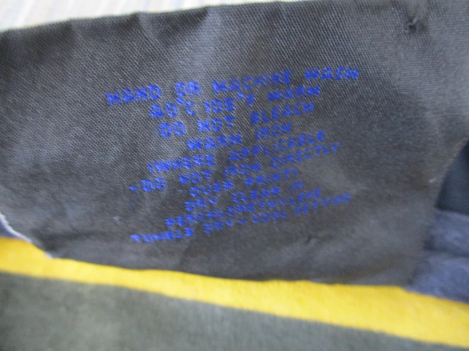 Vintage Thai Rugby Jersey Mens Medium 2003 Hong Kong Sevens Yellow Green Striped - Image 4 of 4