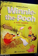 Disney Winnie the Pooh- Giant Golden Book 1973 -Tight Squeeze