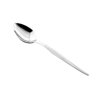 6-teiliger Menülöffel-Set mit Design 18/10 aus Chrom-Edelstahl Silber Almina